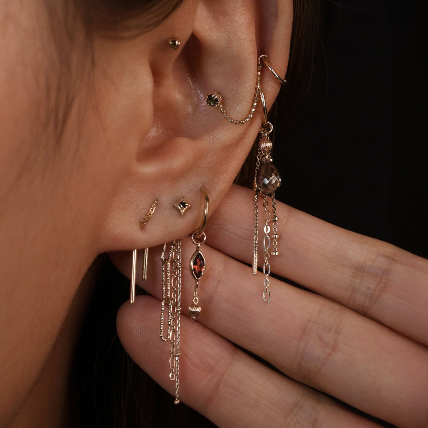 Aris • Golden Bead Drop Charm