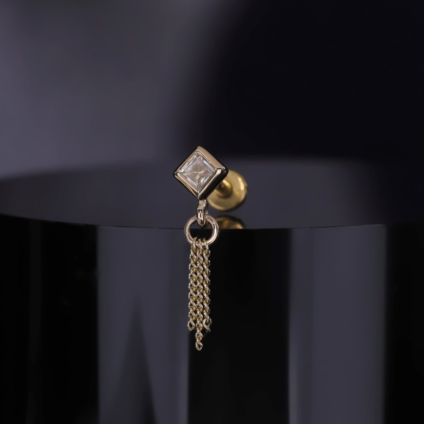 Miel II • White Topaz 3 C-Chain Tassel