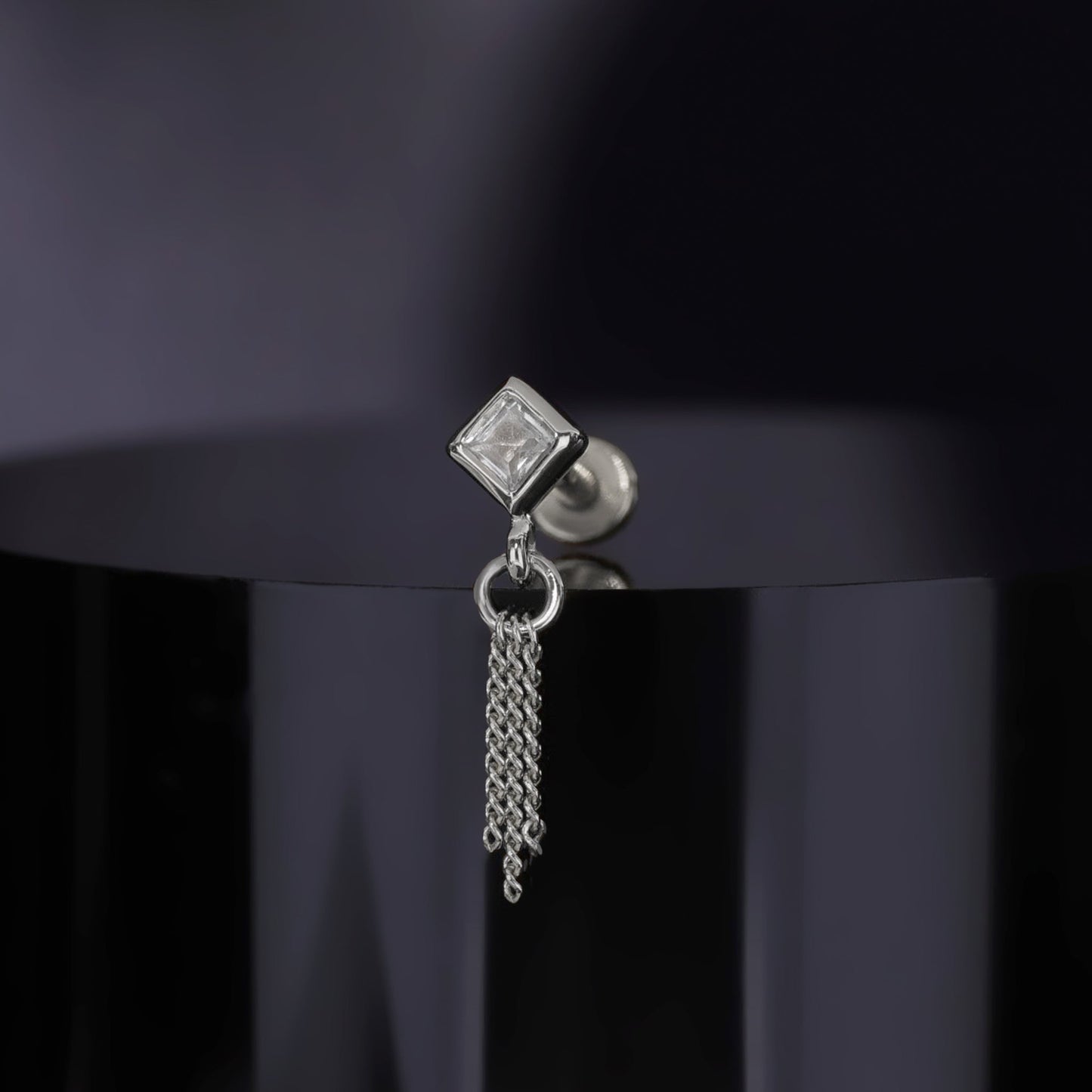 Miel II • White Topaz 3 C-Chain Tassel
