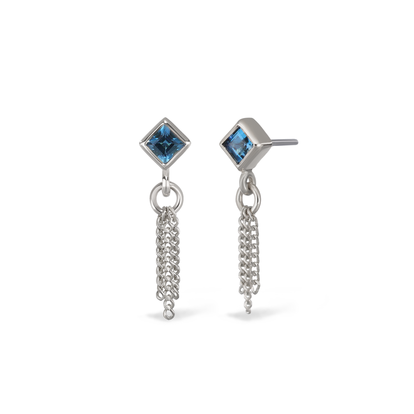 Miel II • London Blue Topaz 3 C-Chain Tassel