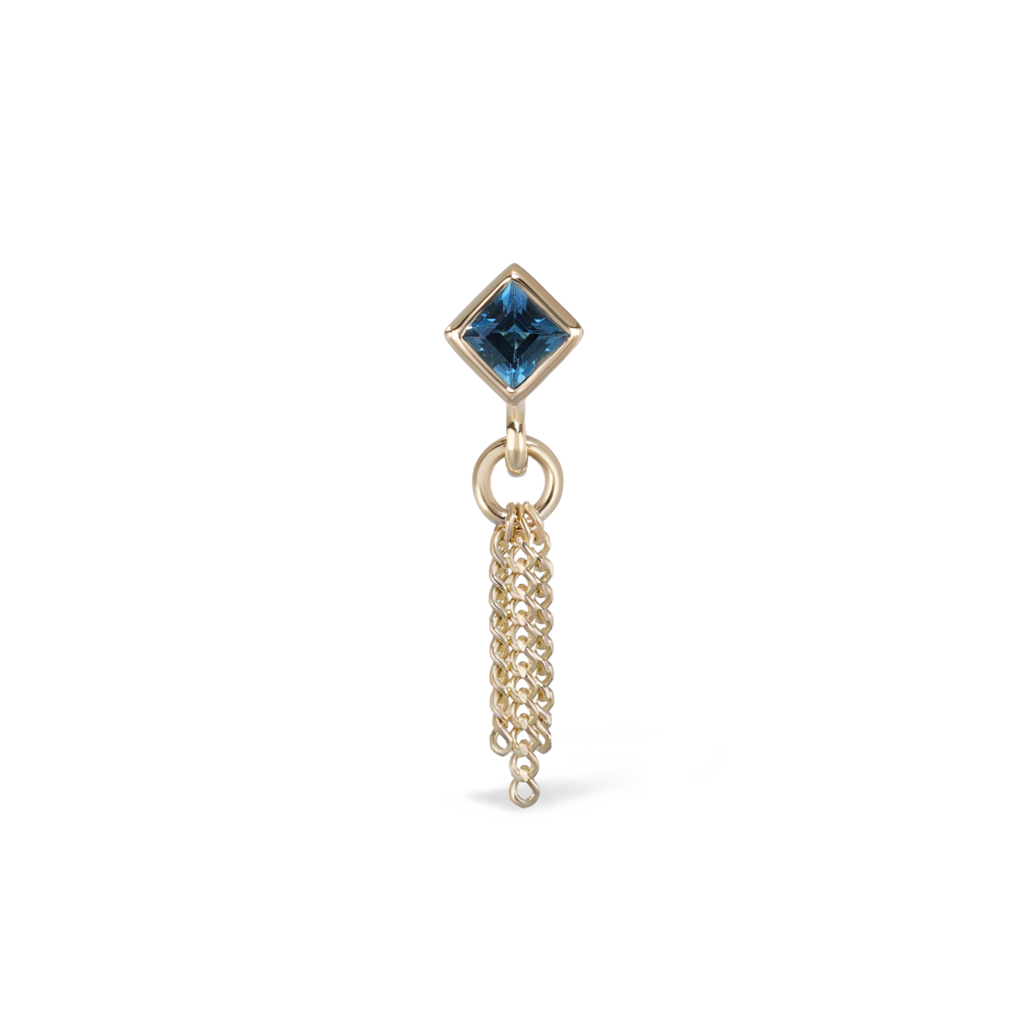 Miel II • London Blue Topaz 3 C-Chain Tassel