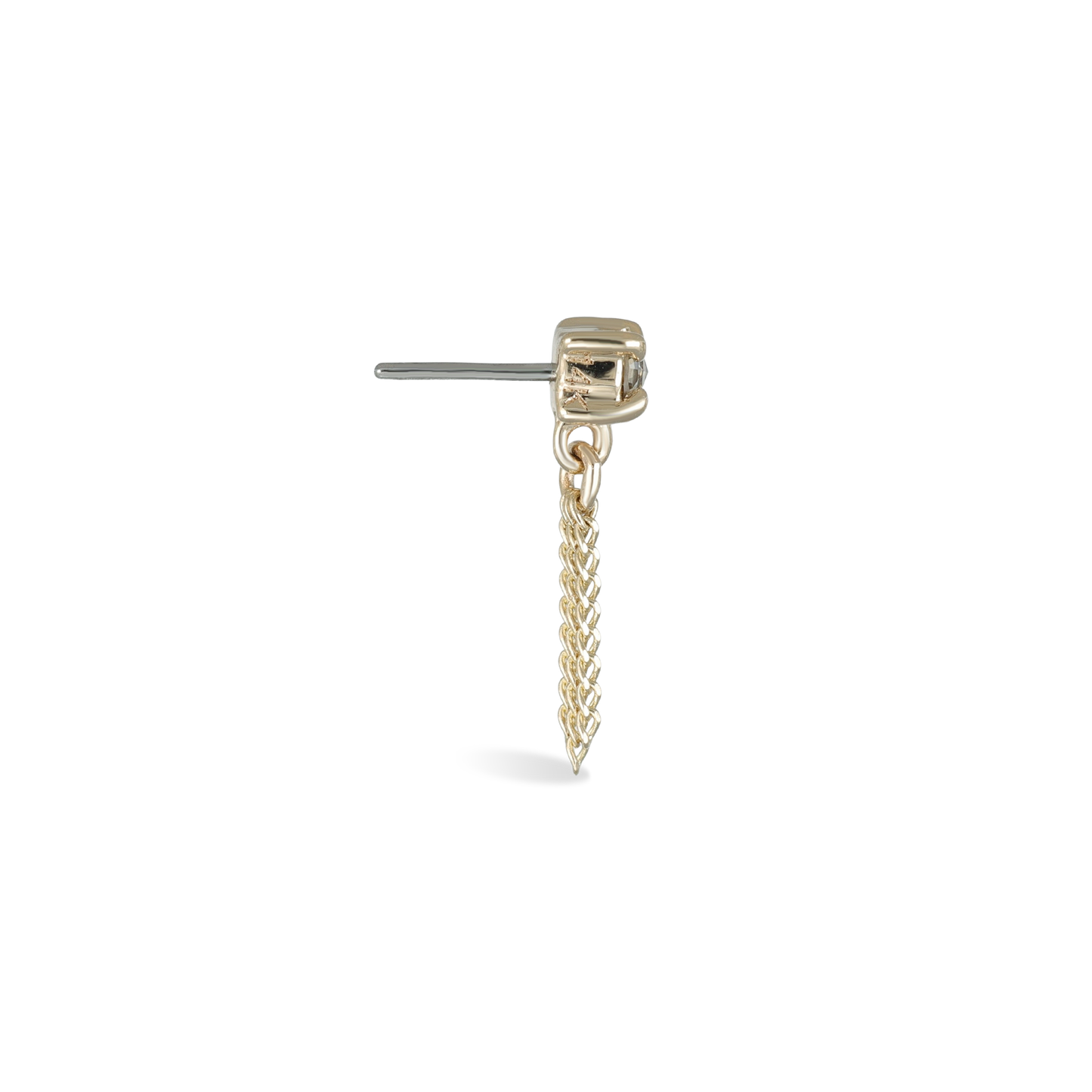 Breeze • 2mm Natural Diamond 3 Curb Chain Tassel