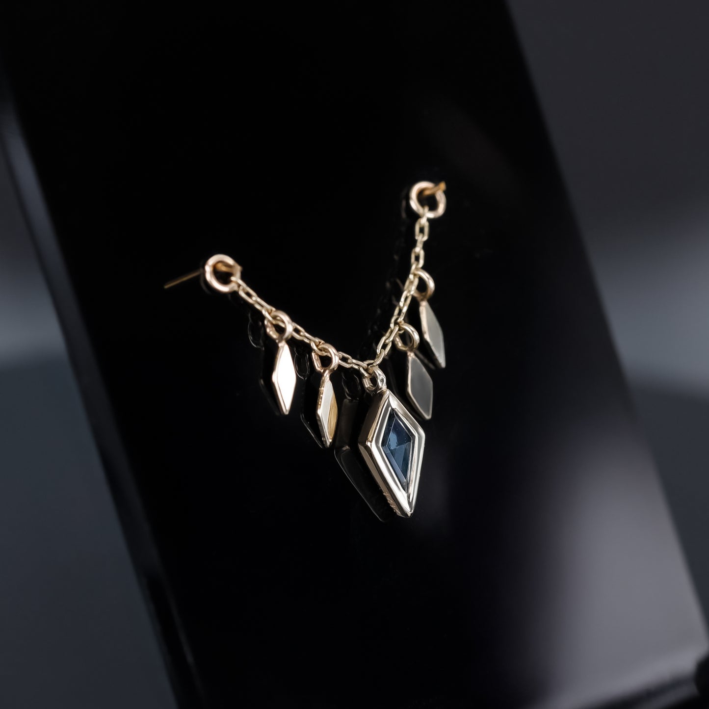 Patra Chain Attachment • London Blue Topaz Yellow Gold