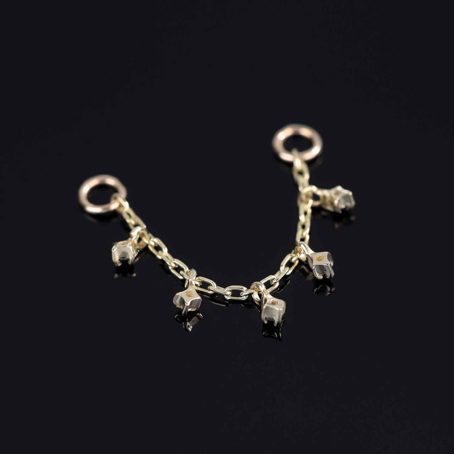 Ember Brown Diamond Charm Chain Attachment