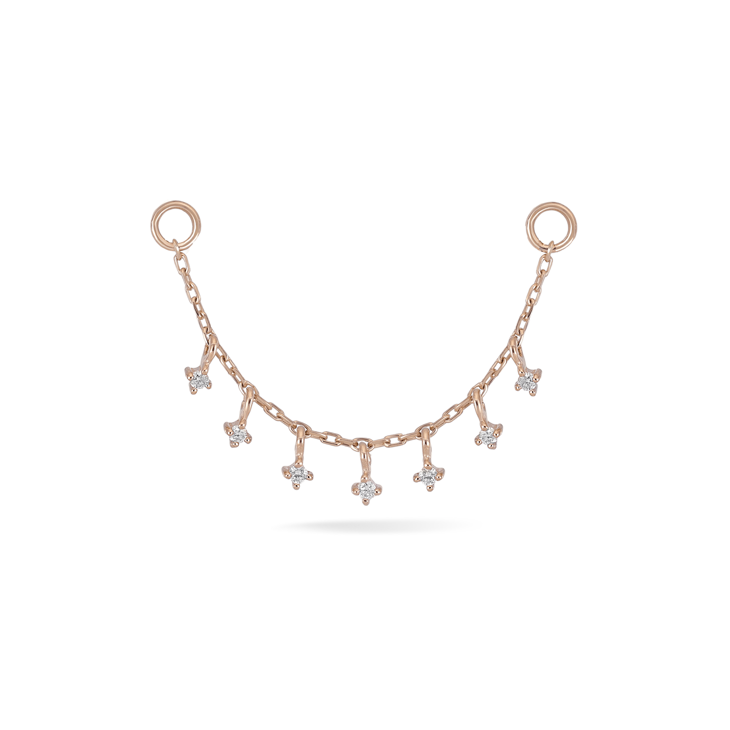 Ember Tiny Diamond Charm Chain 32mm