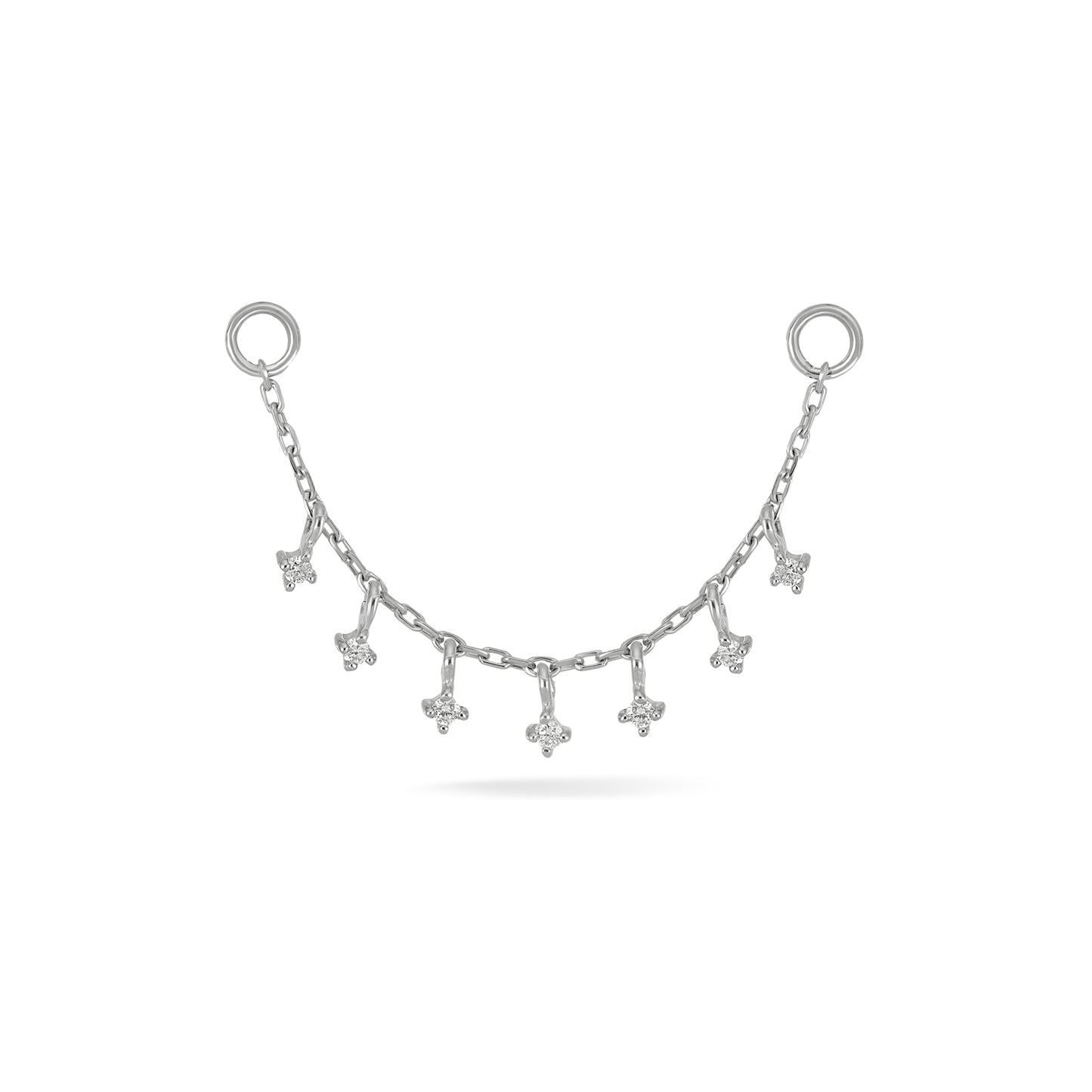 Ember Tiny Diamond Charm Chain 32mm