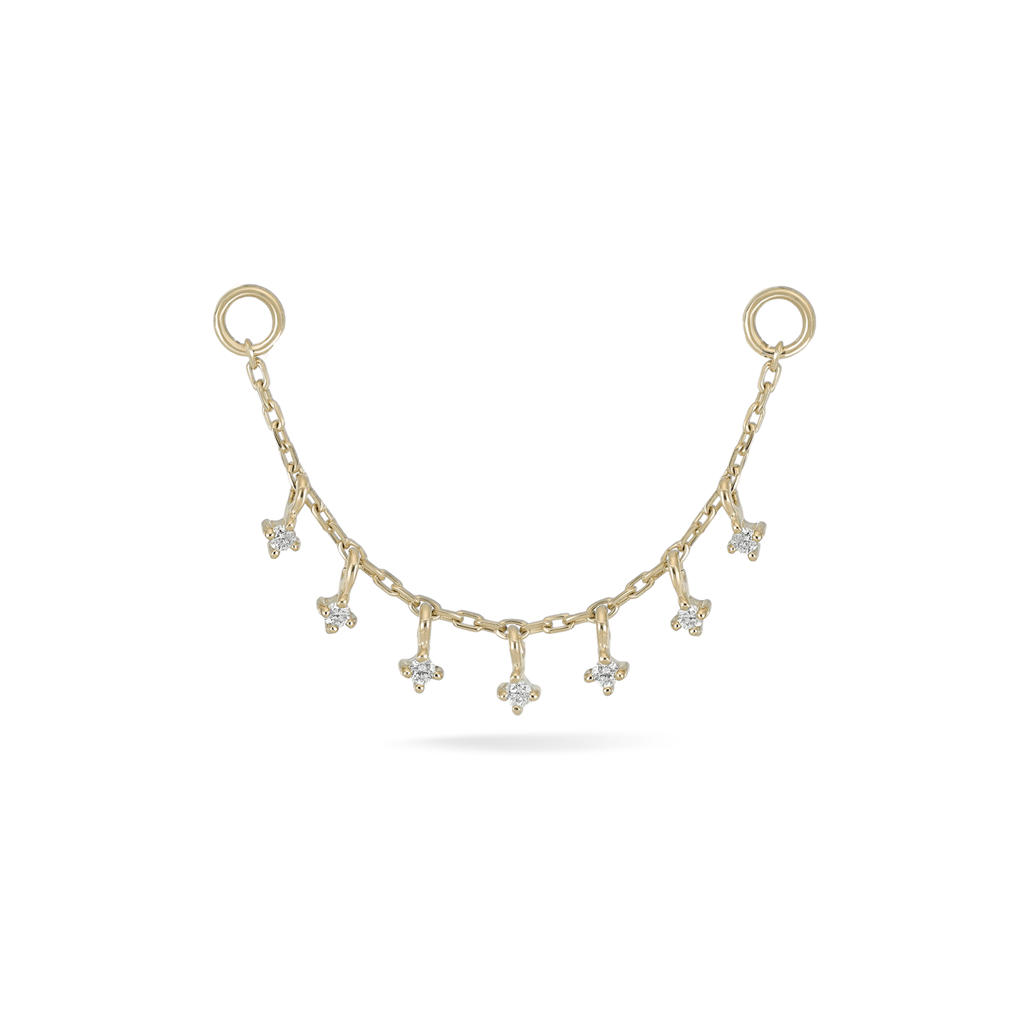 Ember Tiny Diamond Charm Chain 32mm