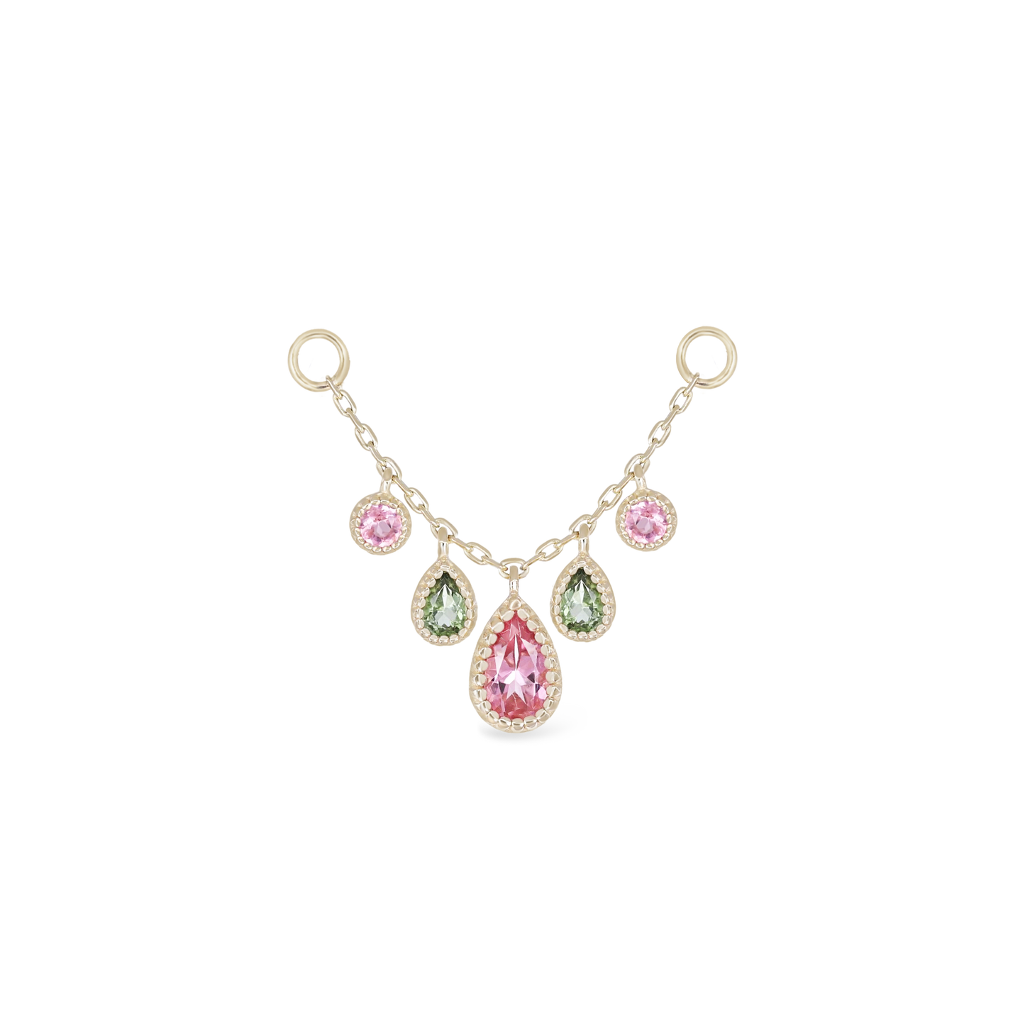 Colette • Pink and Green Tourmaline