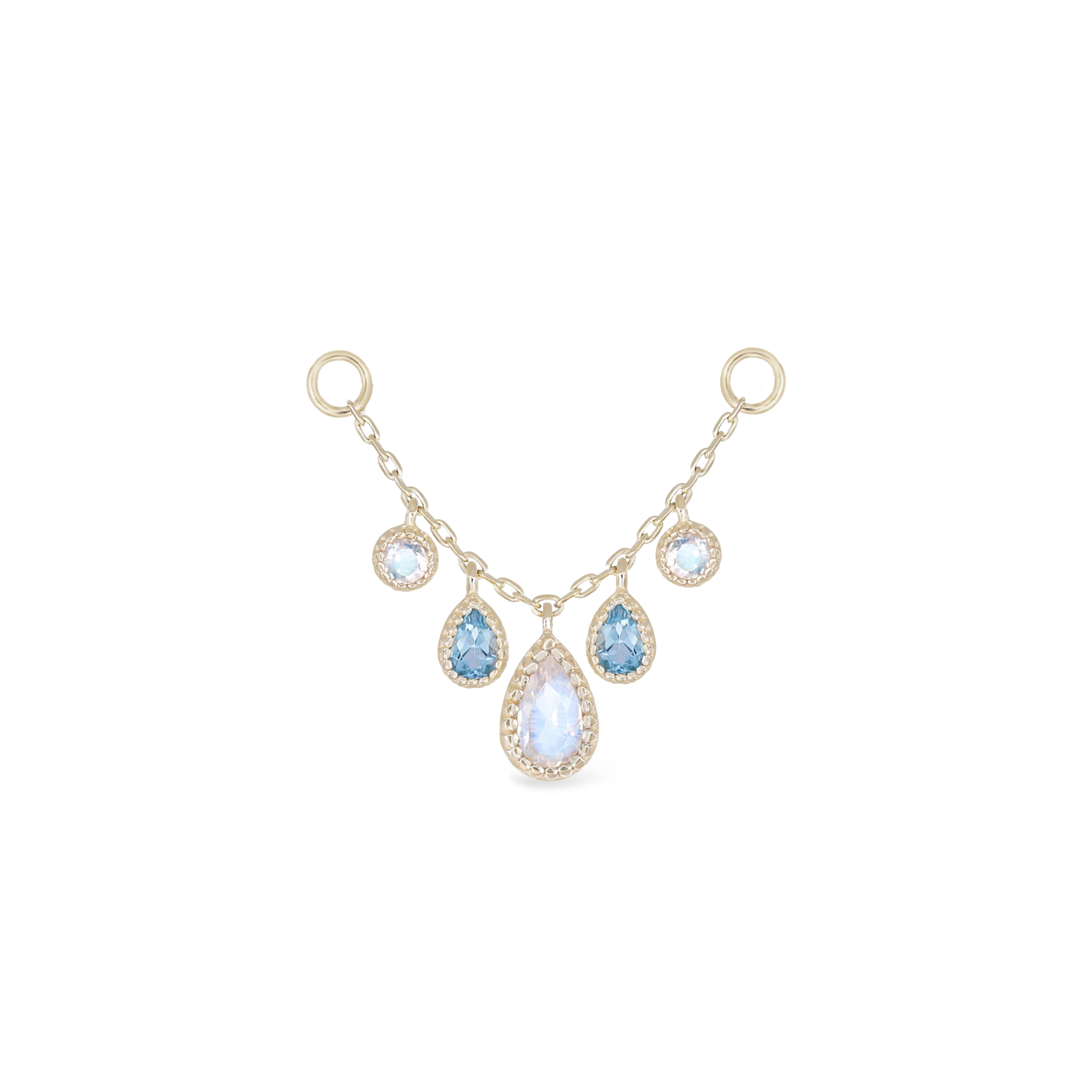 Colette • Moonstone & Swiss Blue Topaz