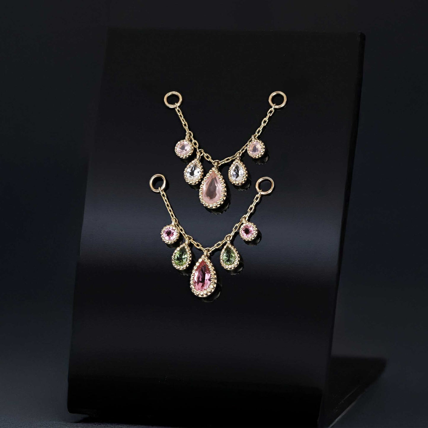 Colette • Pink and Green Tourmaline