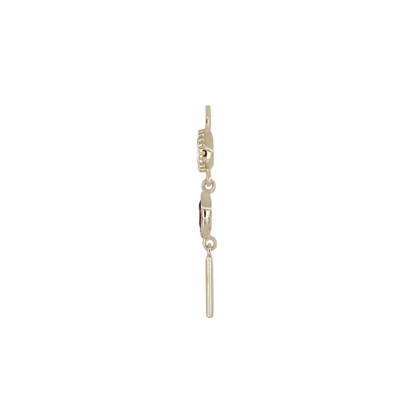 Celene • MultiGemstone Bar Drop Charm