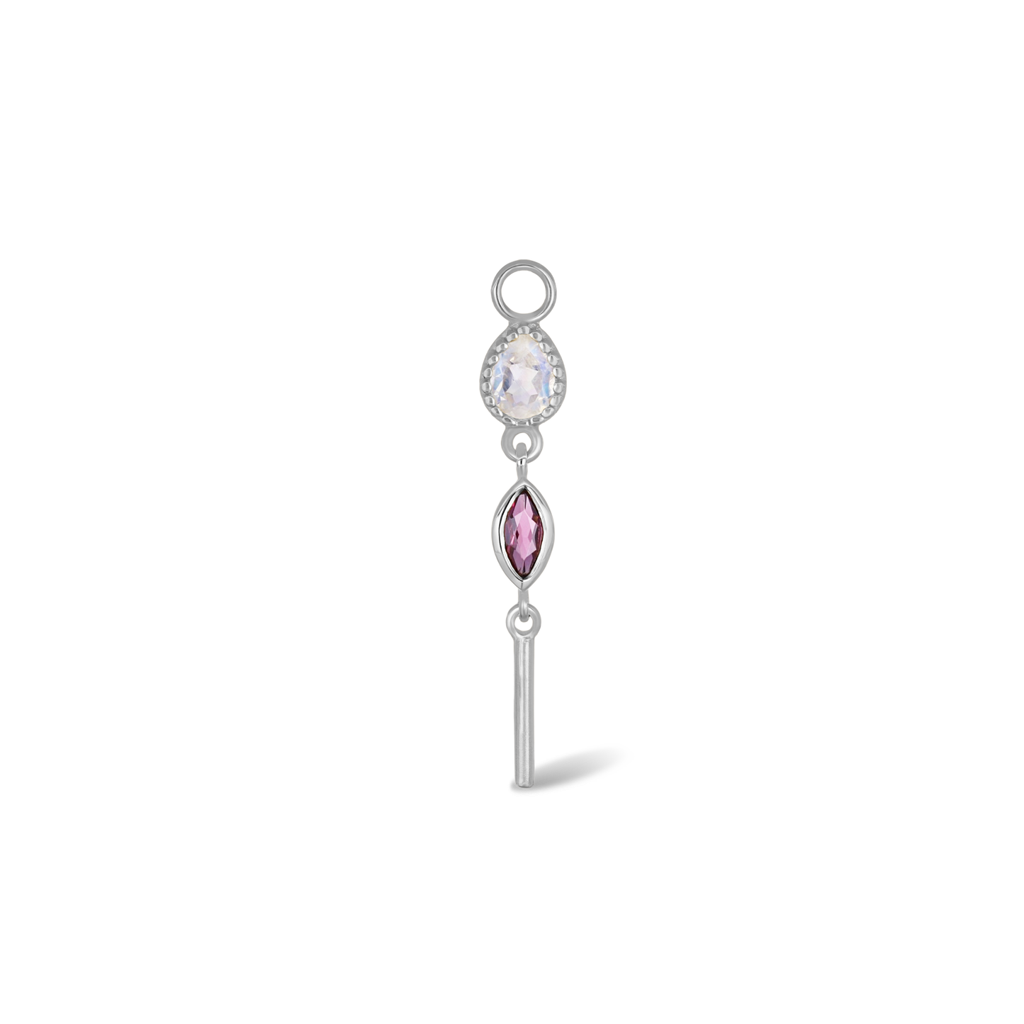 Celene • MultiGemstone Bar Drop Charm