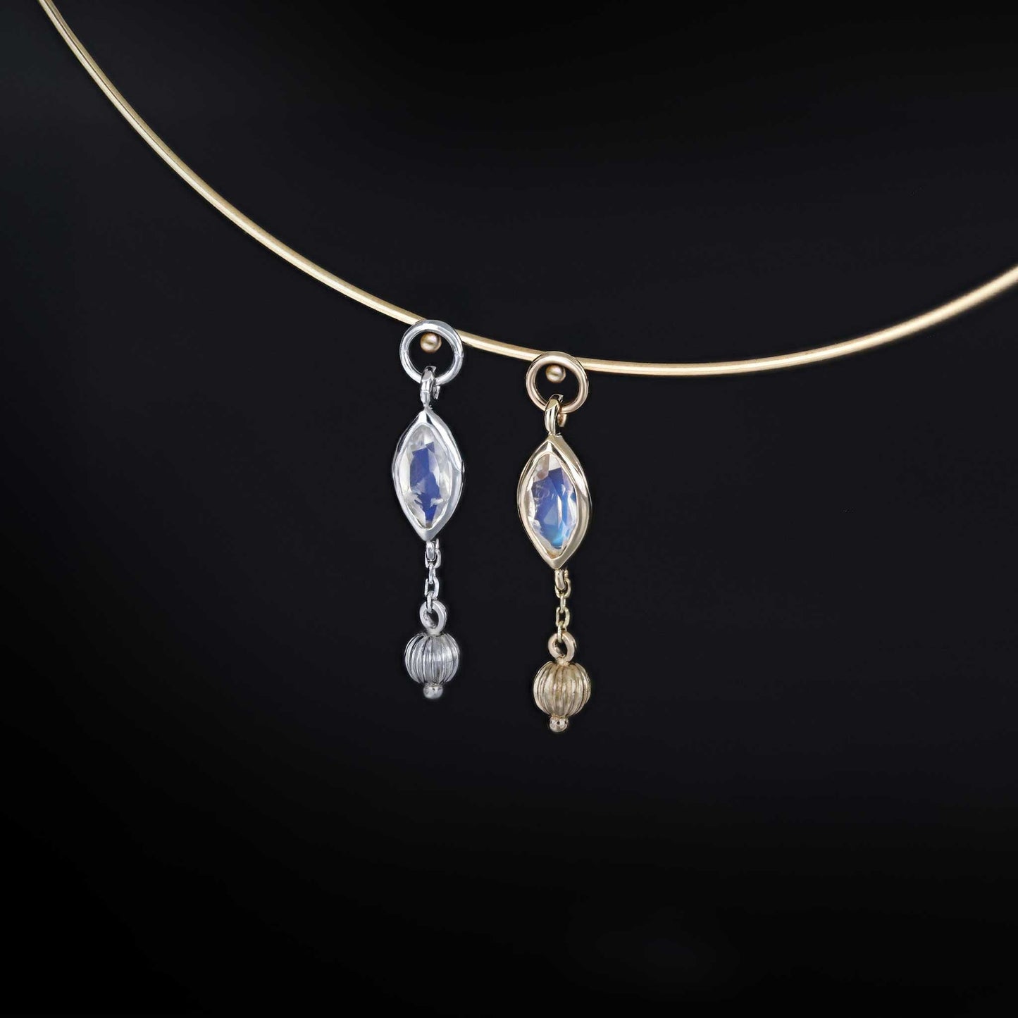 Aris • Golden Bead Drop Charm