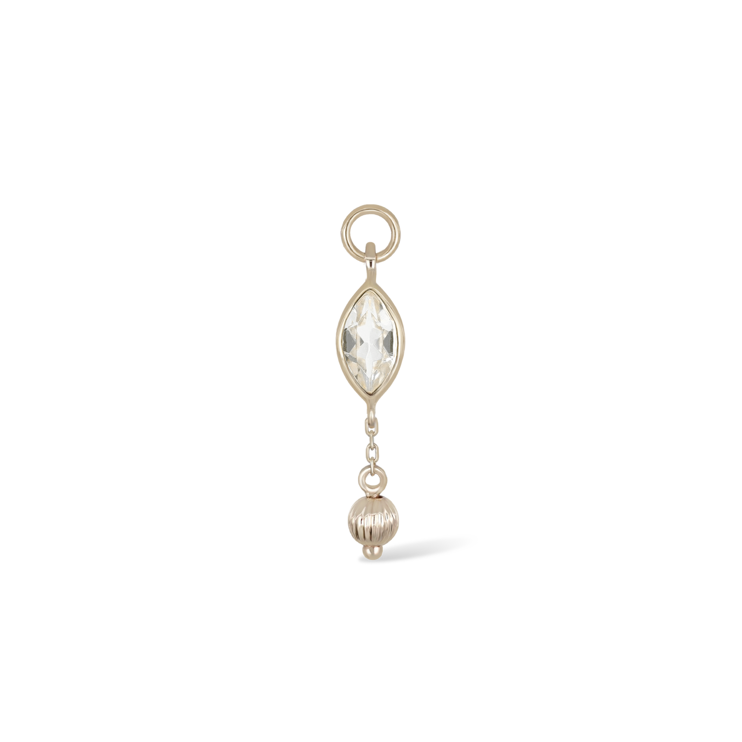 Aris • Golden Bead Drop Charm