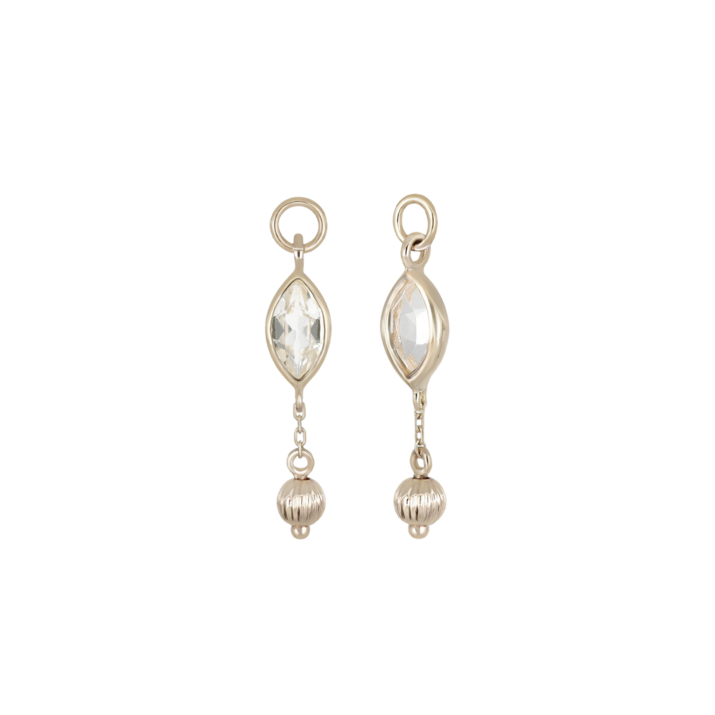 Aris • Golden Bead Drop Charm