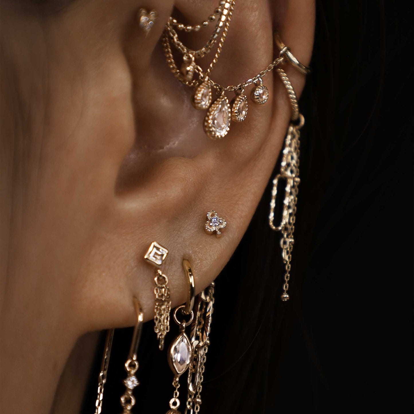 Club • Ace of Gems Flatback Stud