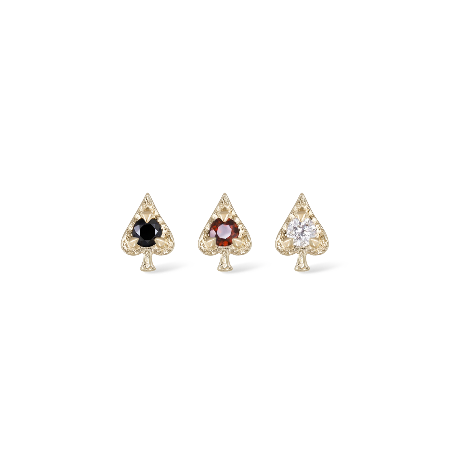 Spade • Ace of Gems Flatback Stud