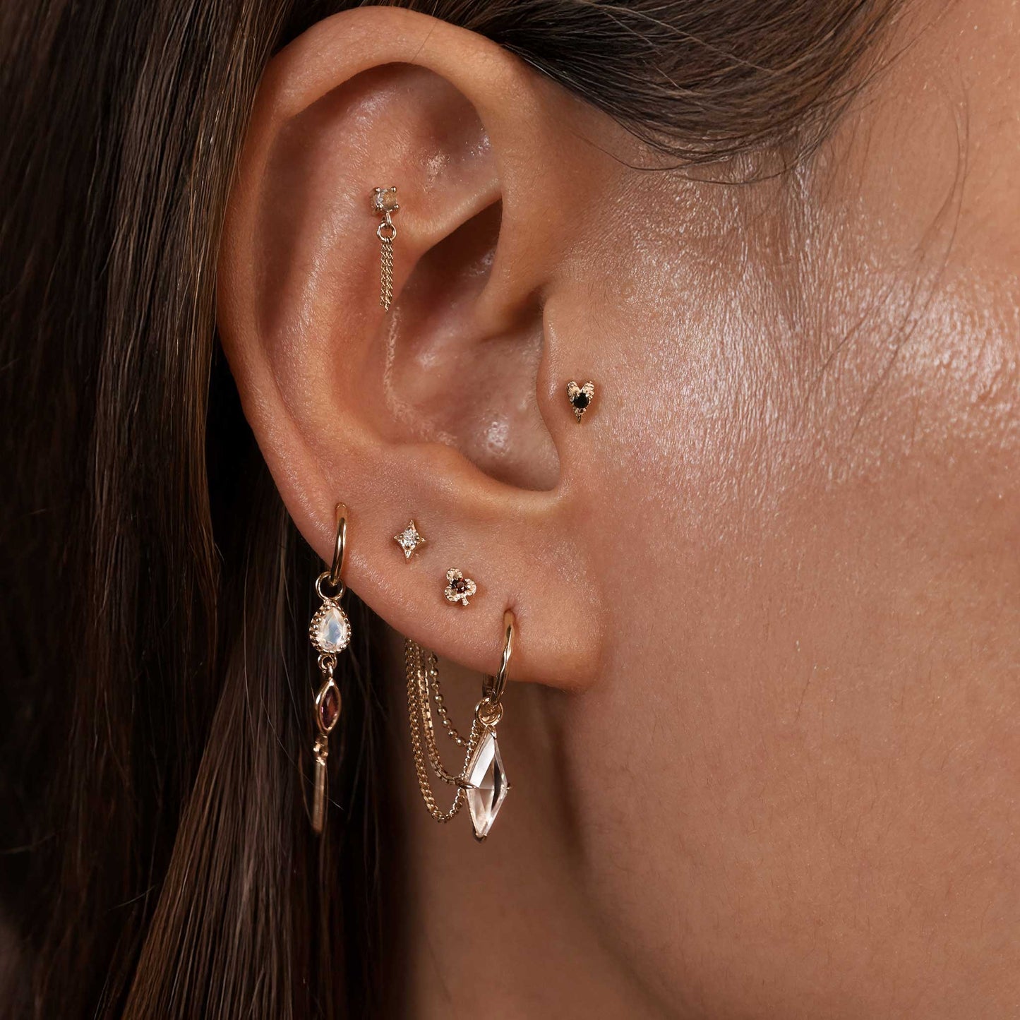 Club • Ace of Gems Flatback Stud