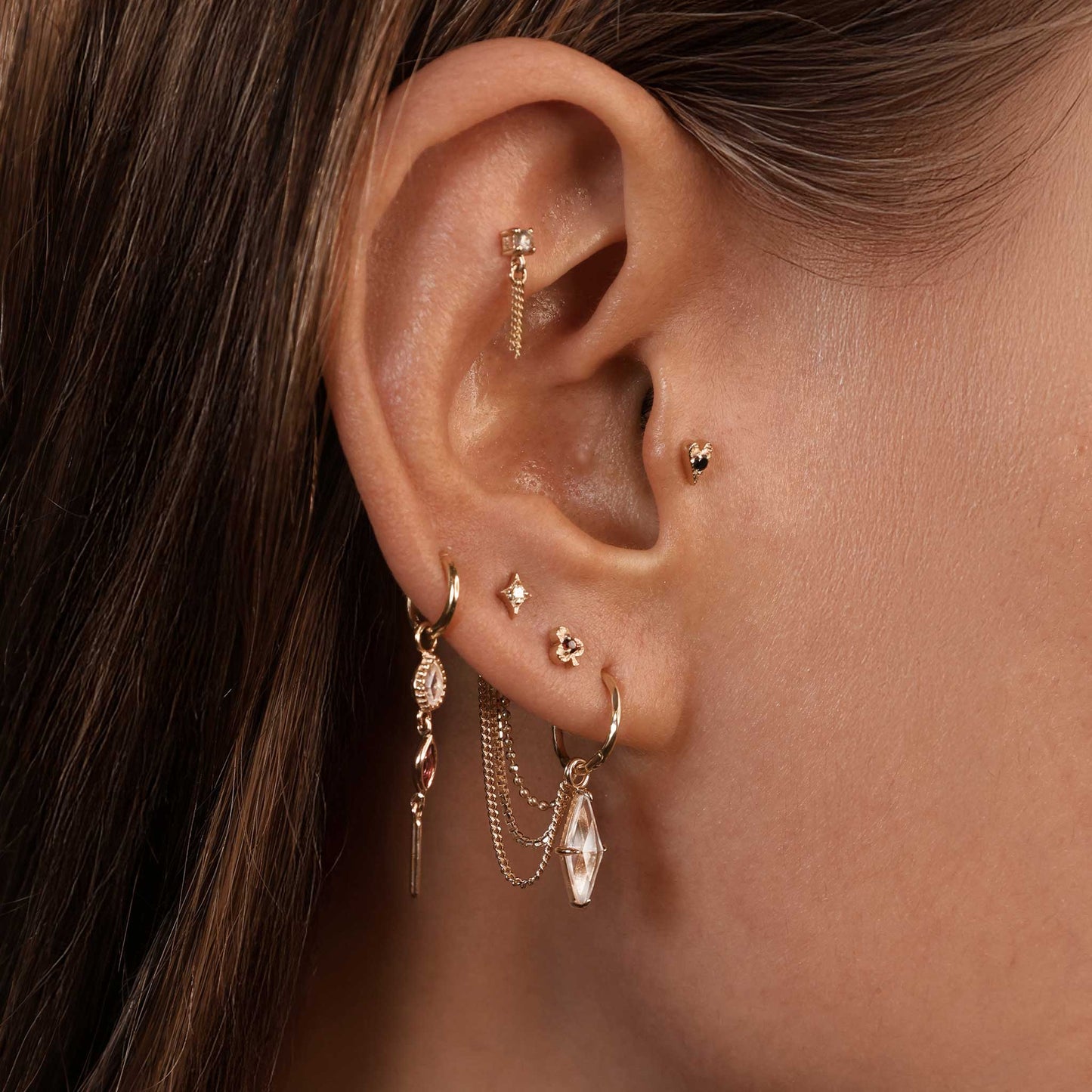 Club • Ace of Gems Flatback Stud