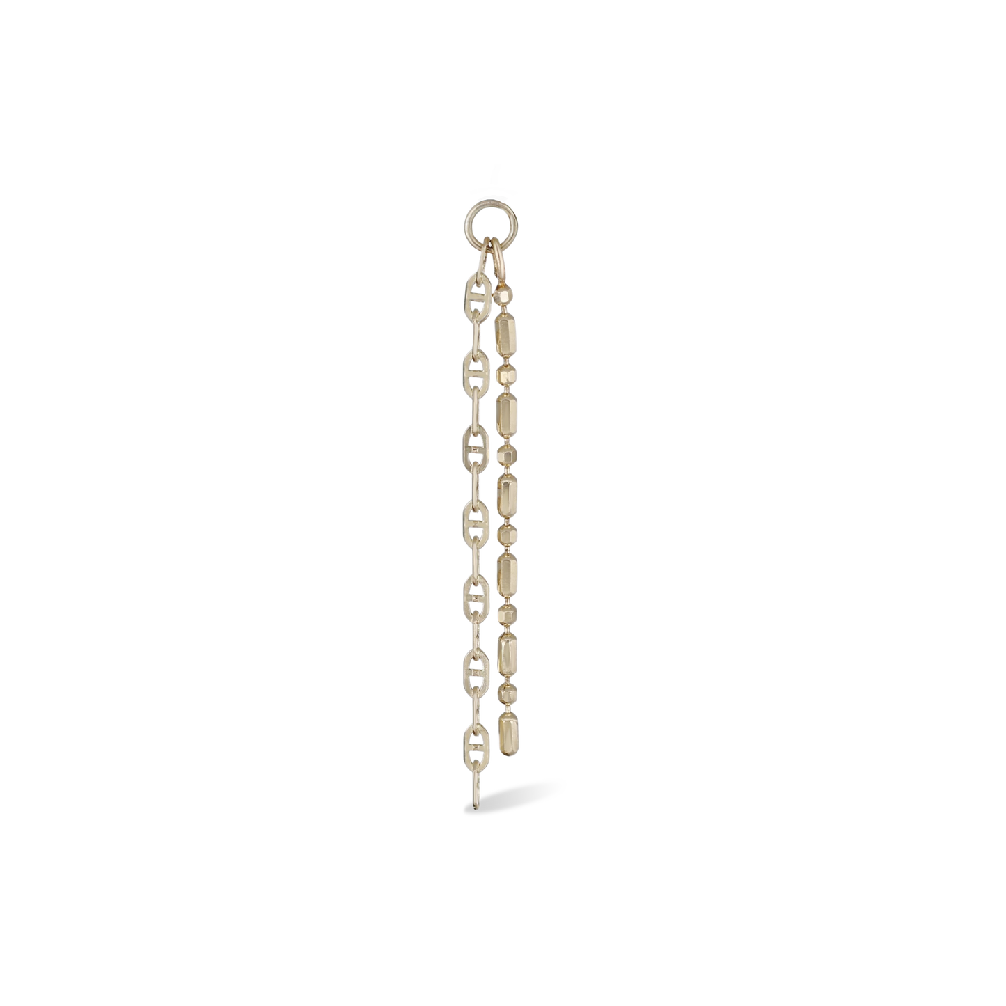 Stride • 14K Gold Double Mixed Chain Charm