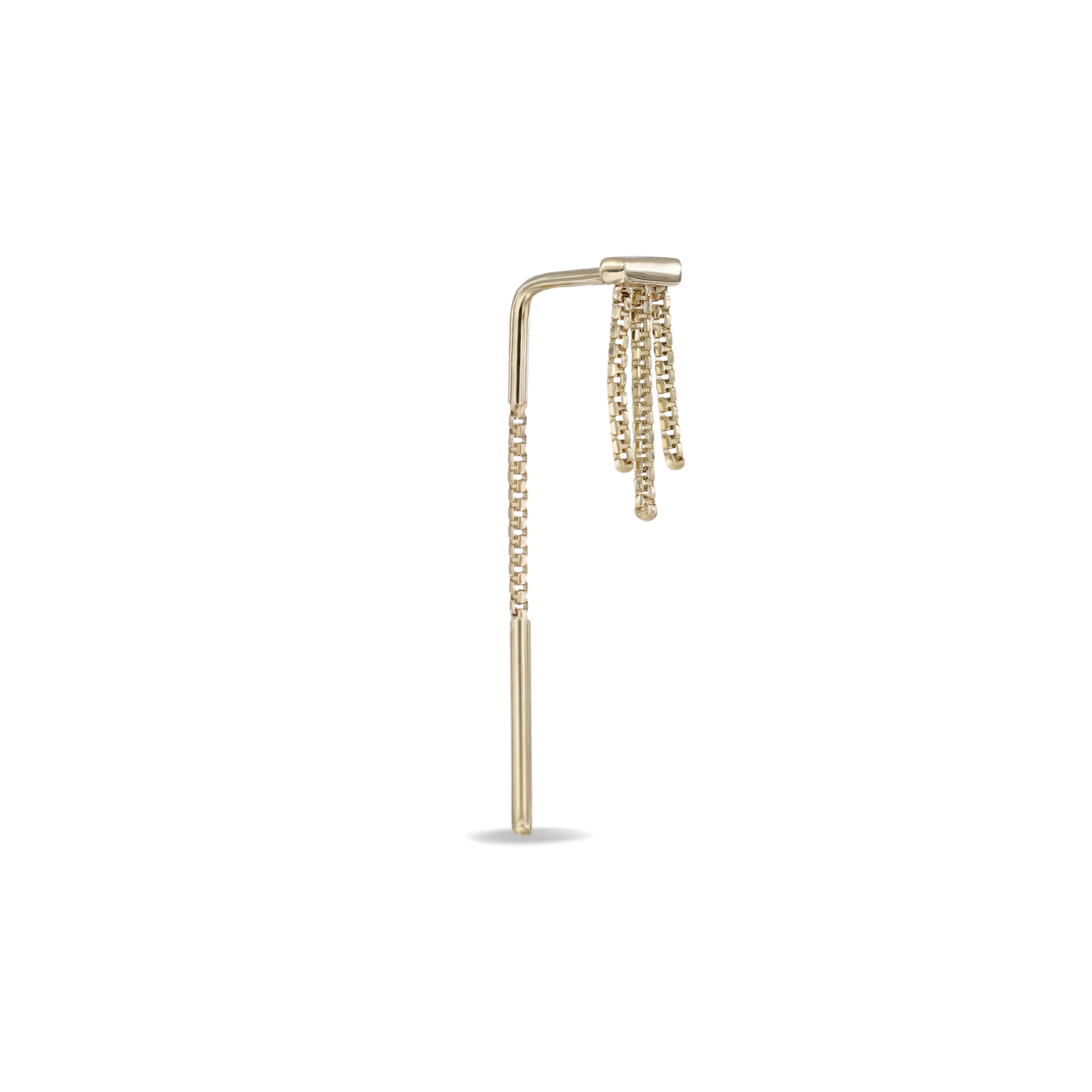 Cascade Arc Threader • Triple BrillCut Box Chains
