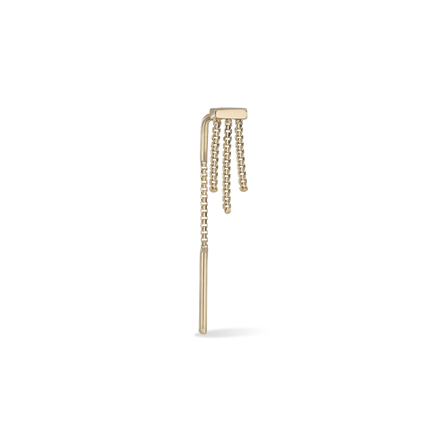 Cascade Arc Threader • Triple BrillCut Box Chains