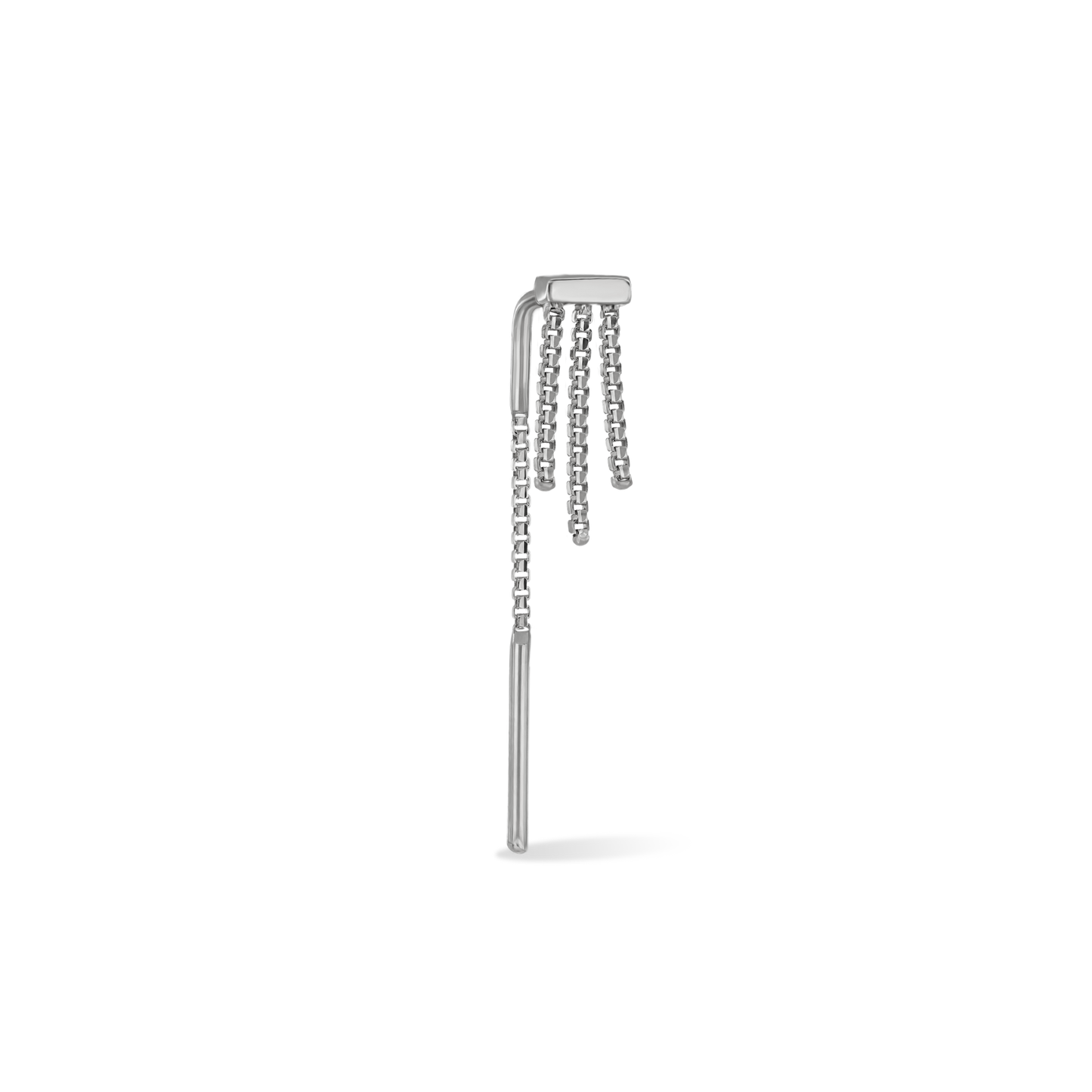 Cascade Arc Threader • Triple BrillCut Box Chains