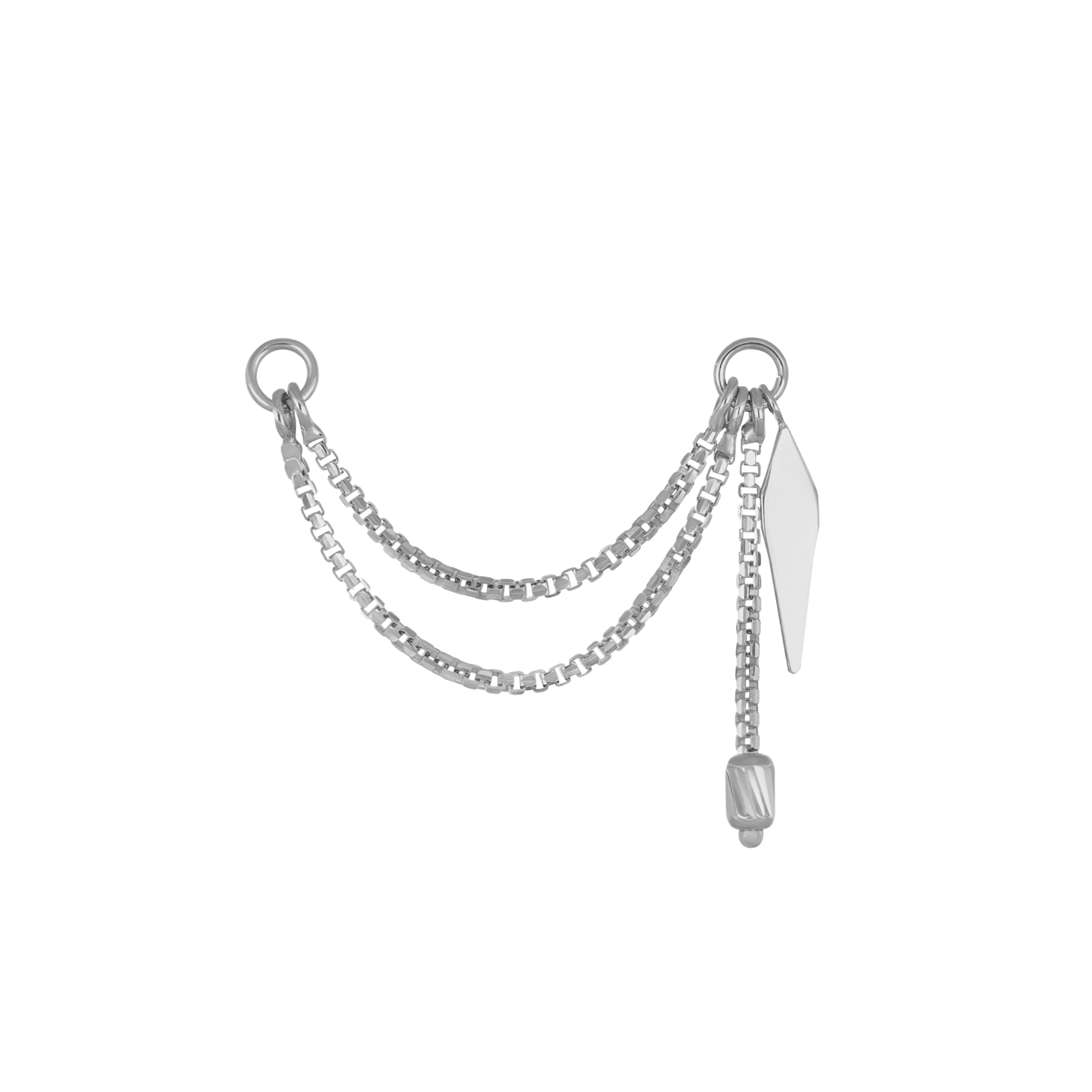 Brillcut Spike Charm Double Chain Attachment