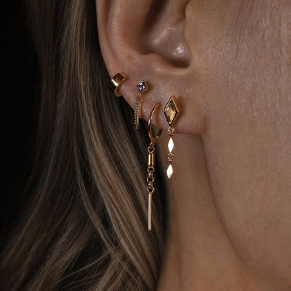 Vesper • Rhombus Drop Flat Back Stud