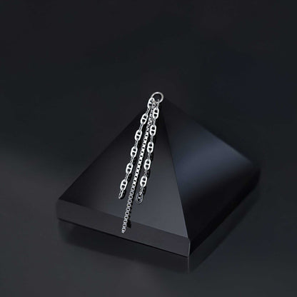 Miro • White Gold Mixed Chain Charm