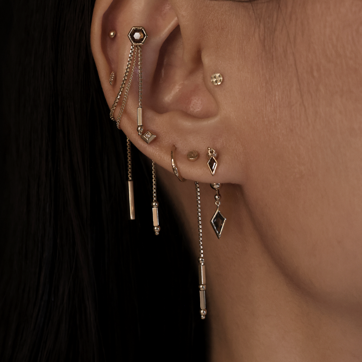 Sequence • 14K Gold Brillcut Chain Charm