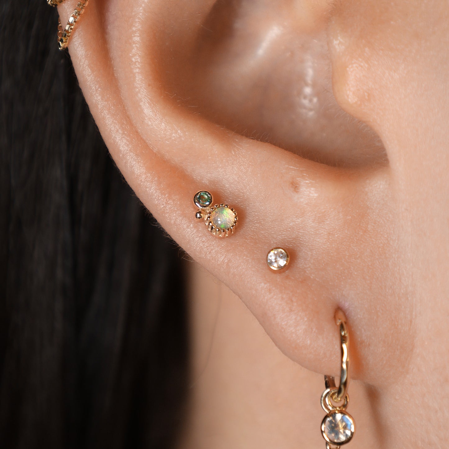 Twinette • 14K Gold Gemstone Threadless End