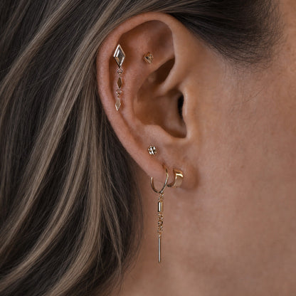 Vesper • Rhombus Drop Flat Back Stud