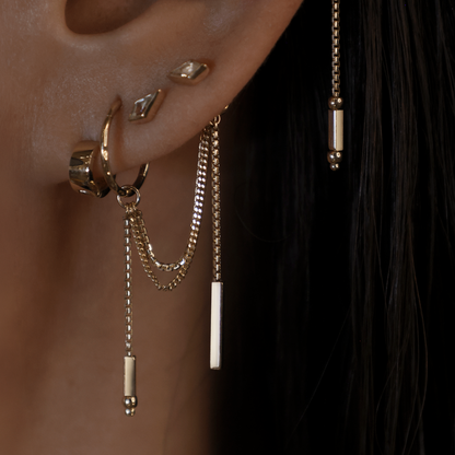Parallel • 14K Gold Double Chain Attachement