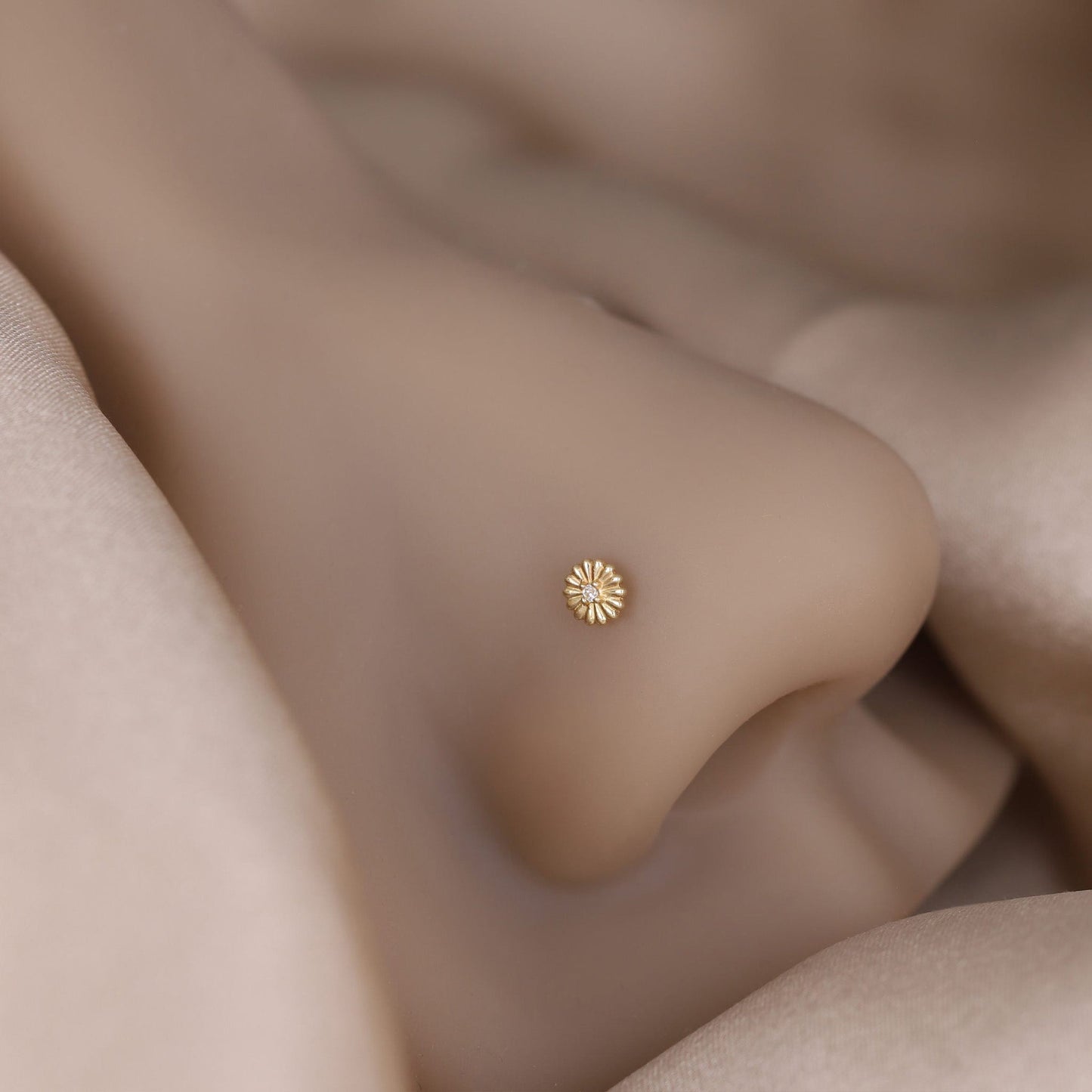 Petite CZ Bloom Threadless End