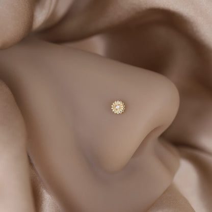 Petite CZ Bloom Threadless End