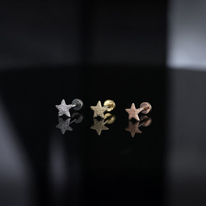 Star Sandblast Threadless End