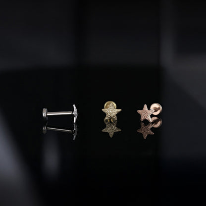 Star Sandblast Threadless End