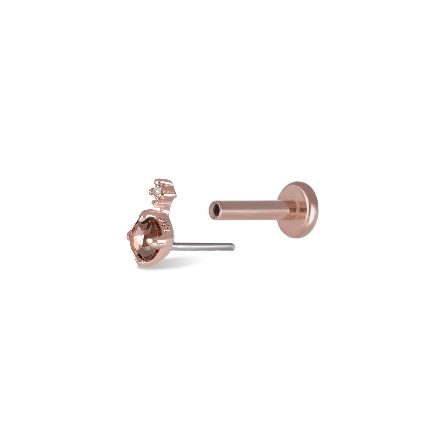 Wren • Natural Rose Cut Diamond Flat Back