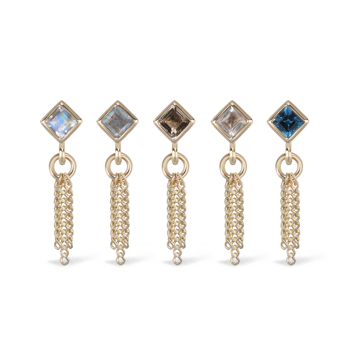 Miel II • Natural Gemstone 3 C-Chain Tassel