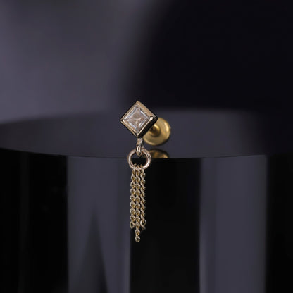 Miel II • White Topaz 3 C-Chain Tassel