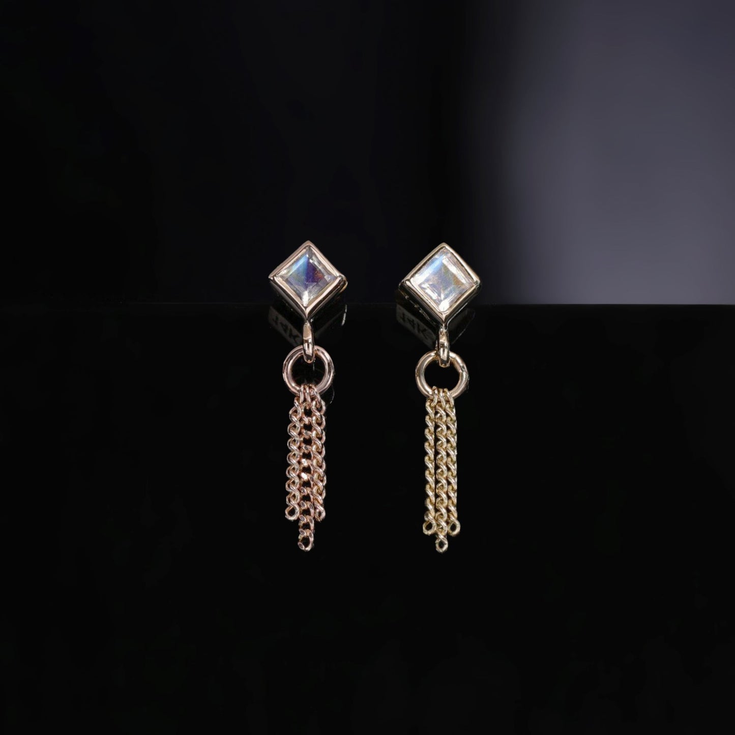 Miel II • Rainbow Moonstone 3 C-Chain Tassel