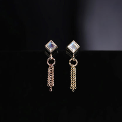 Miel II • Rainbow Moonstone 3 C-Chain Tassel