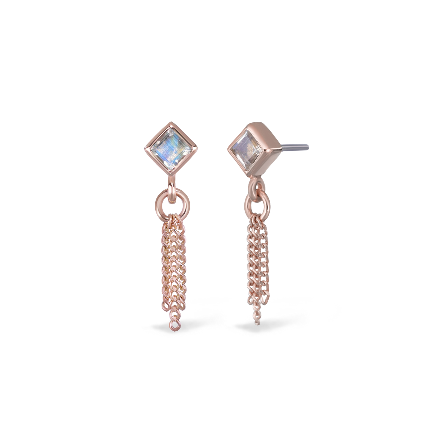 Miel II • Rainbow Moonstone 3 C-Chain Tassel