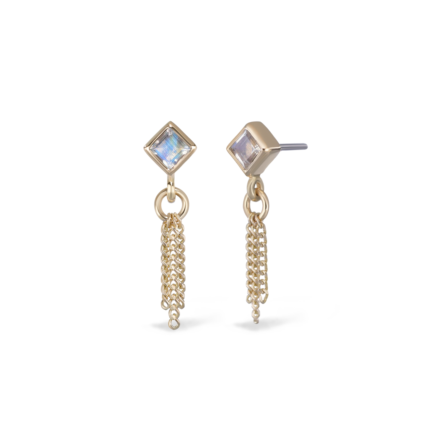 Miel II • Rainbow Moonstone 3 C-Chain Tassel