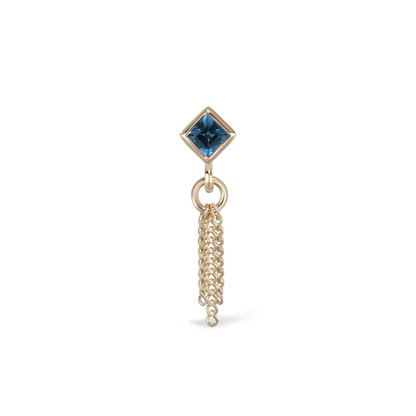 Miel II • London Blue Topaz 3 C-Chain Tassel