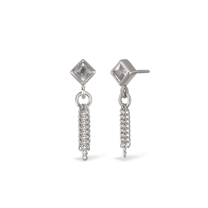 Miel II • White Topaz 3 C-Chain Tassel