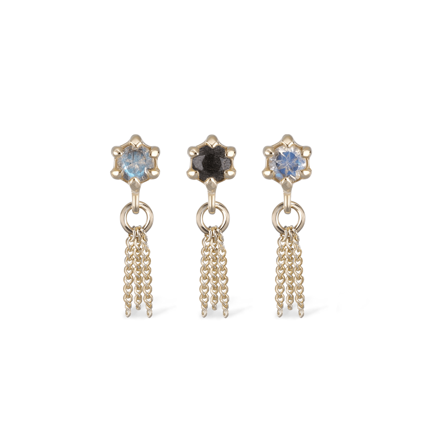 Starlet • Black Labradorite Chain Tassel