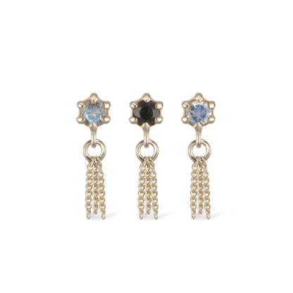 Starlet • Black Labradorite Chain Tassel