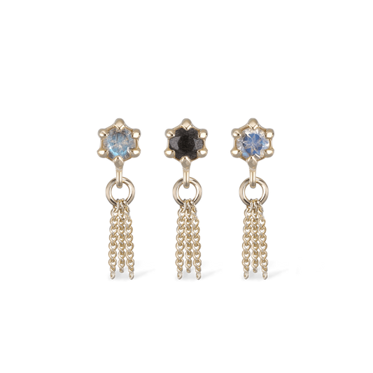 Starlet • Black Labradorite Chain Tassel